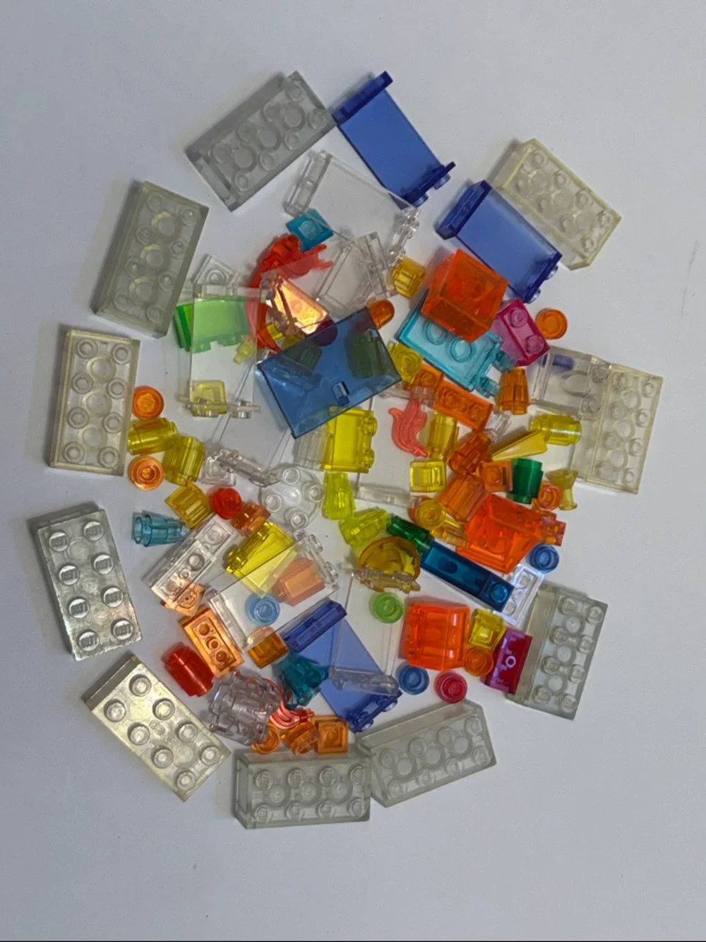 LEGO clear bricks Lego neon Translucent Mixed Building Brick Lot - Bright Neons - Picture 2 of 6